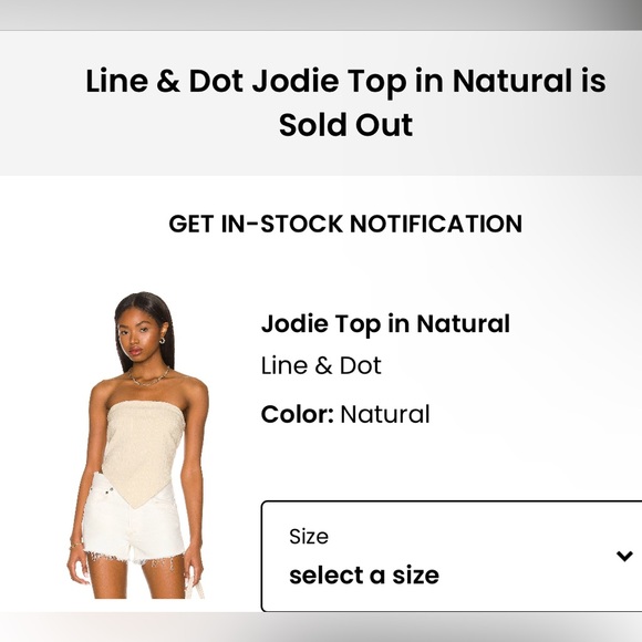 NWT Line and Dot Jodie top in natural 🤍 - Picture 1 of 3